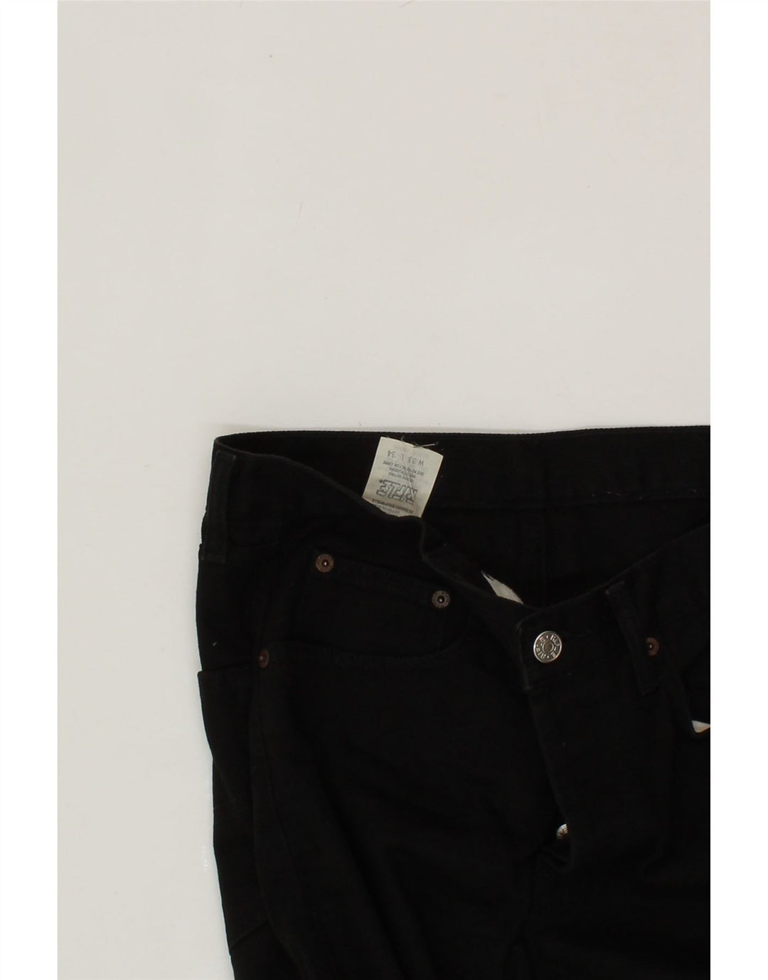 RIFLE Womens Straight Jeans W33 L26  Black Cotton Vintage Rifle and Second-Hand Rifle from Messina Hembry 