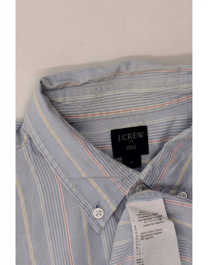 J. Crew Mens Shirt Medium Blue Pinstripe Cotton