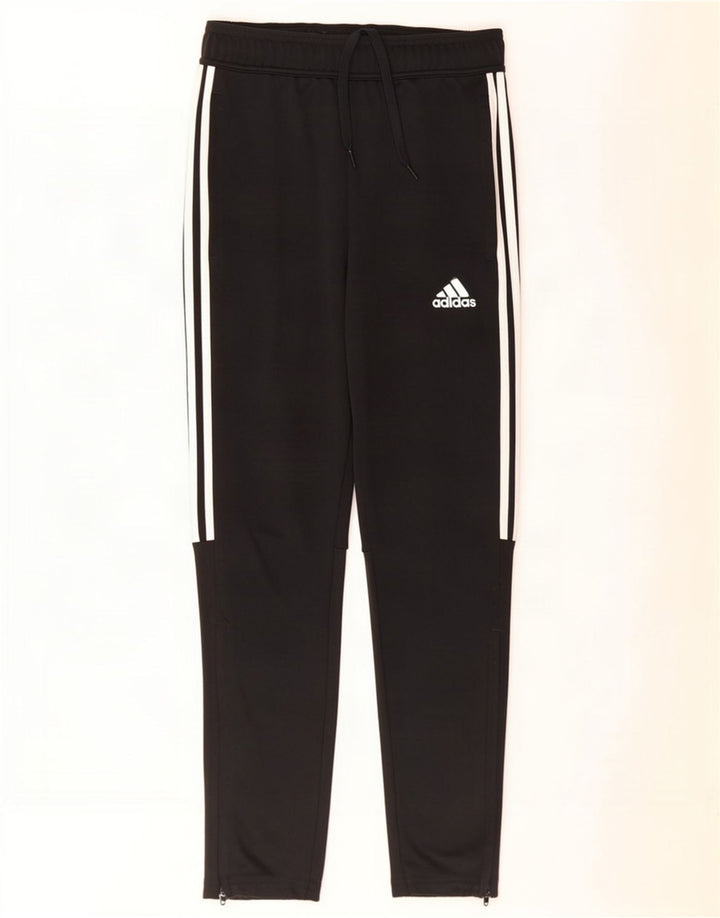 Adidas Mens Aeroready Tracksuit Trousers Small Black Polyester