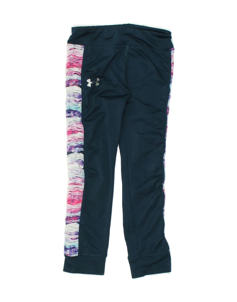 UNDER ARMOUR Girls Tracksuit Trousers Joggers 4-5 Years Navy Blue | Vintage Under Armour | Thrift | Second-Hand Under Armour | Used Clothing | Messina Hembry 