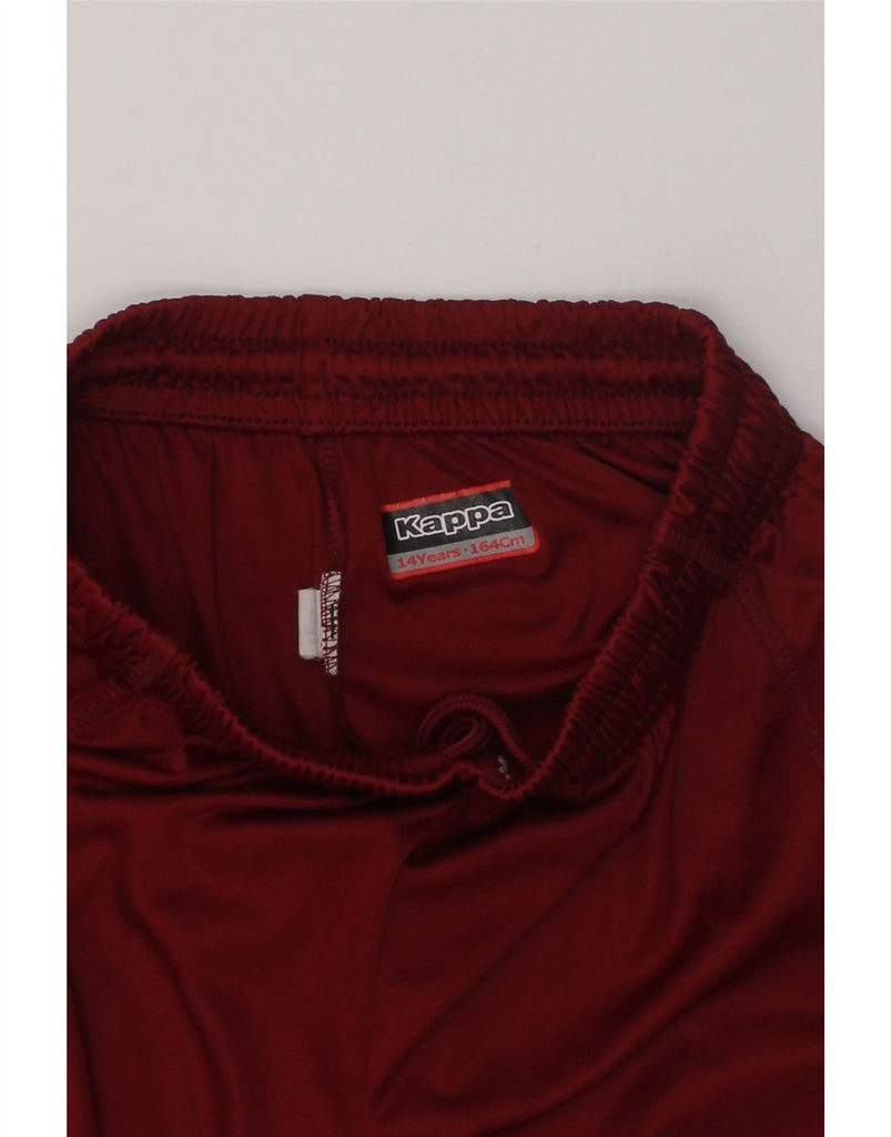 KAPPA Boys Graphic Sport Shorts 13-14 Years Burgundy | Vintage Kappa | Thrift | Second-Hand Kappa | Used Clothing | Messina Hembry 