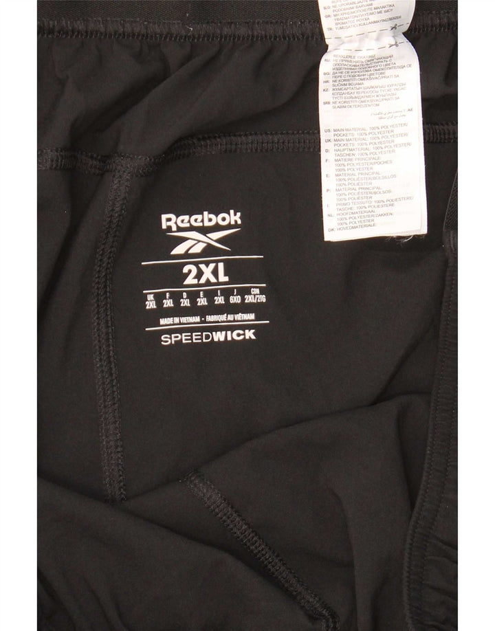 Reebok Mens Sport Shorts 2XL Black Polyester