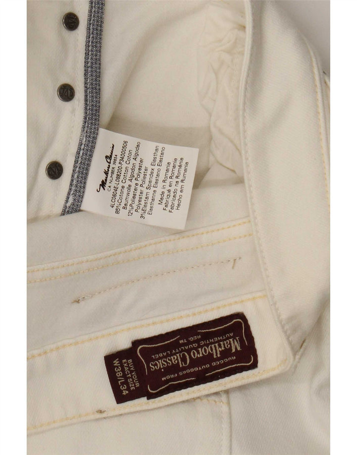 Marlboro Classics Mens Straight Jeans W38 L34 Beige Cotton