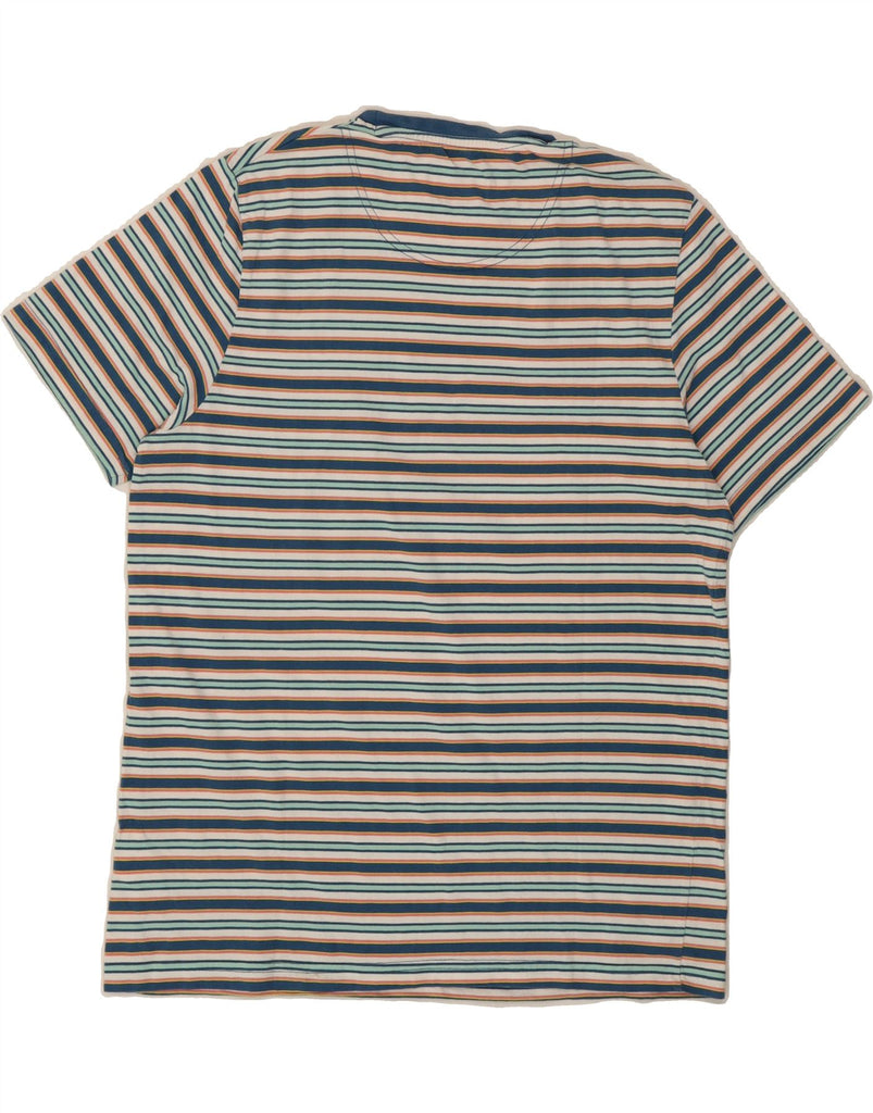 JOHN LEWIS Womens T-Shirt Top UK 16 Large Multicoloured Striped Cotton Vintage John Lewis and Second-Hand John Lewis from Messina Hembry 