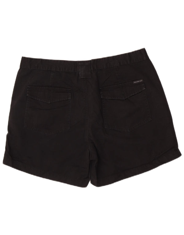 Calvin Klein Jeans Womens Chino Shorts US 14 XL W36 Black Cotton