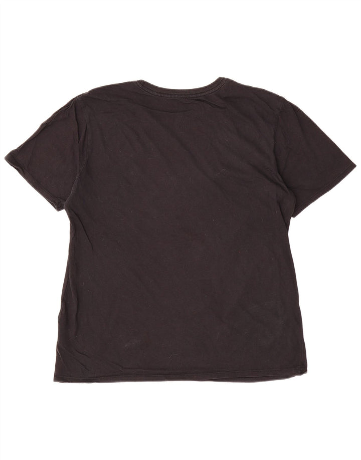 Nike Mens Athletic Cut Graphic T-Shirt Top Medium Black Cotton