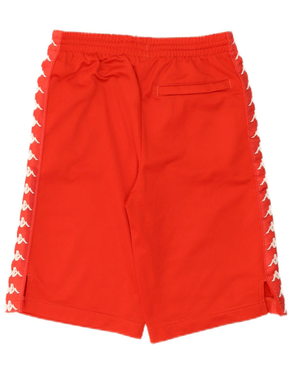 Kappa Mens Graphic Sport Shorts XS  Red Polyester