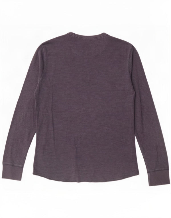 Gap Mens Top Long Sleeve Small Navy Blue