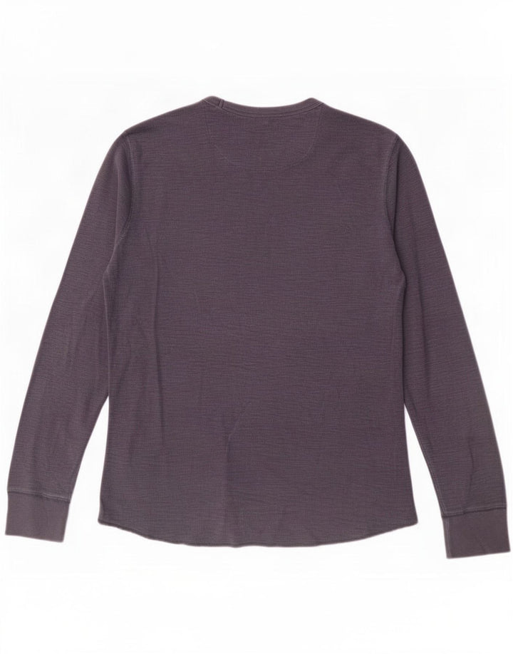 Gap Mens Top Long Sleeve Small Navy Blue