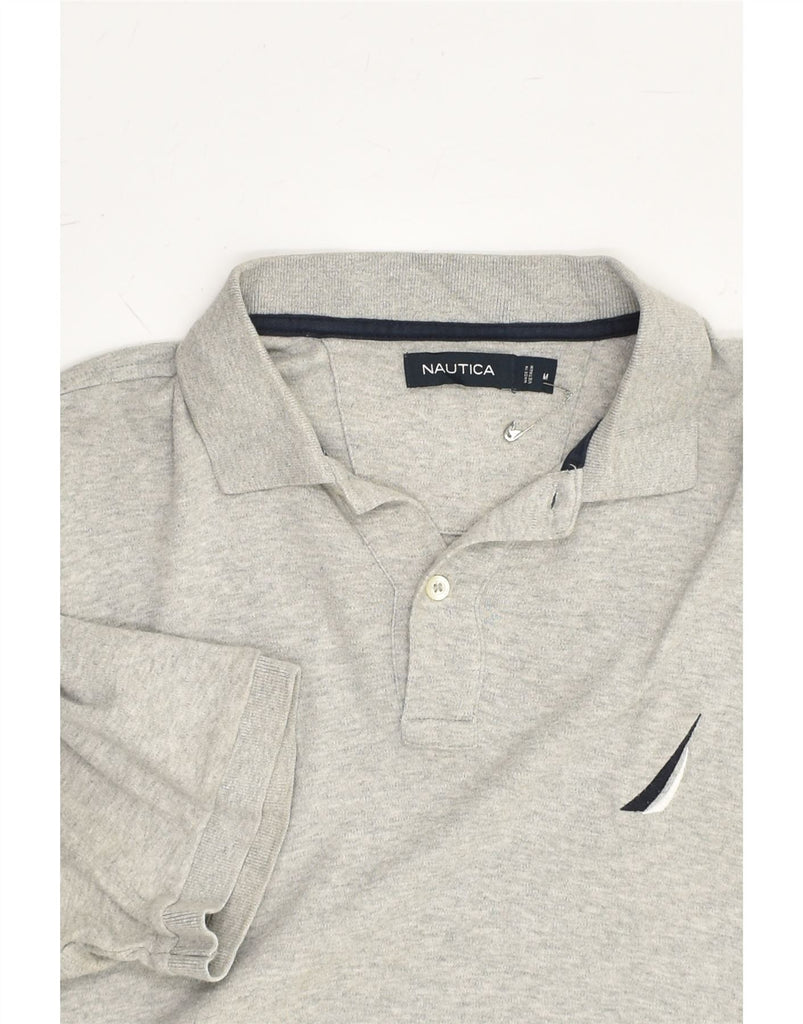 NAUTICA Mens Polo Shirt Medium Grey | Vintage Nautica | Thrift | Second-Hand Nautica | Used Clothing | Messina Hembry 