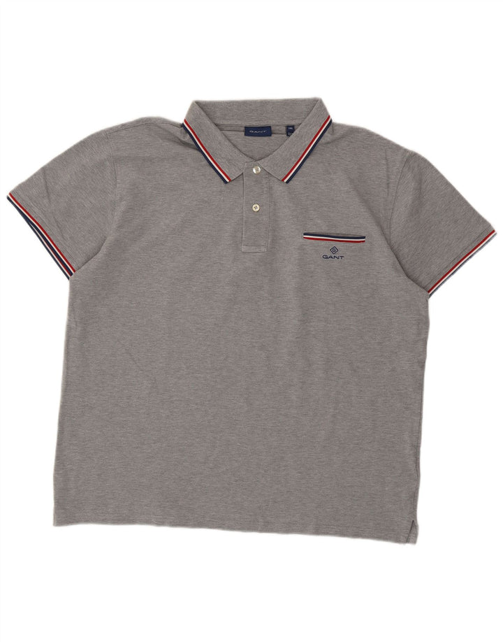 Gant Mens Polo Shirt 2XL Grey Cotton
