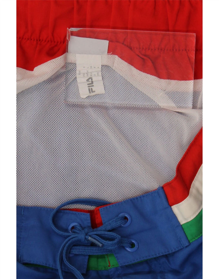 Fila Mens Swimming Shorts Large  Blue Colourblock Polyester