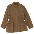 Zara Womens Military Jacket UK 14 Medium Khaki Viscose
