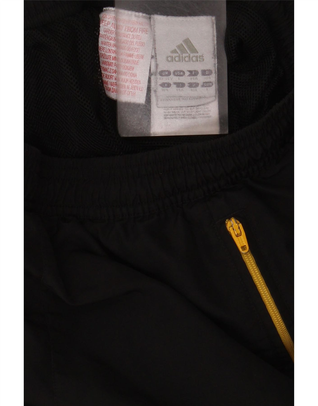 Adidas Boys Tracksuit Trousers Joggers 13-14 Years  Black Polyester