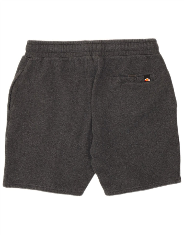 Ellesse Mens Graphic Sport Shorts Medium  Grey Cotton