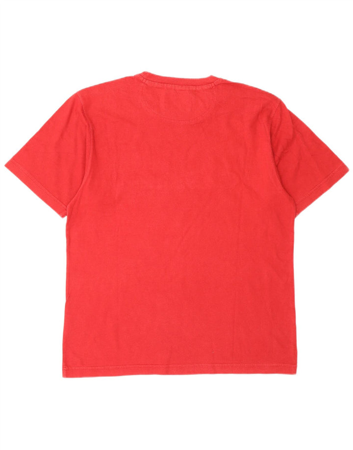 Champion Mens Graphic T-Shirt Top Small Red Cotton