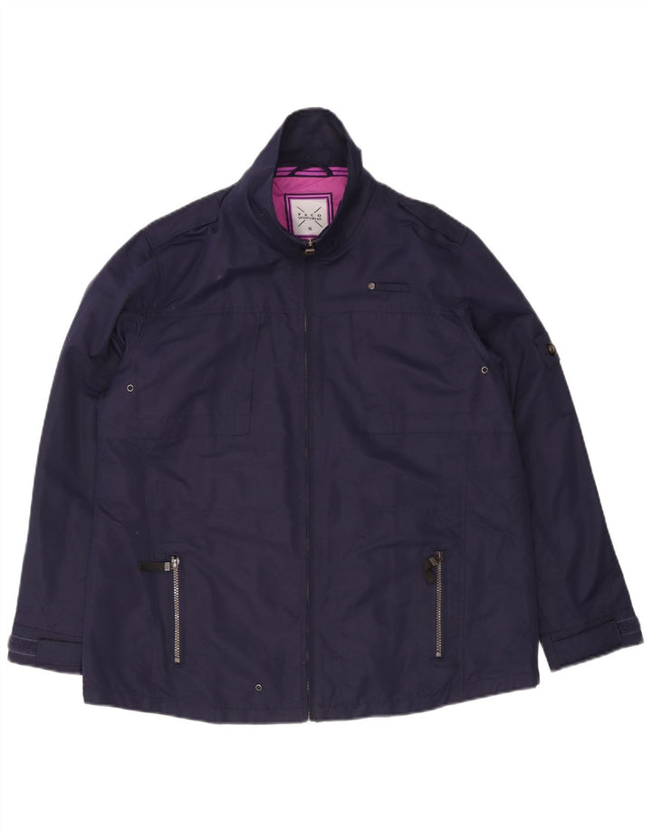 PACO Womens Military Jacket UK 18 XL Navy Blue Polyester