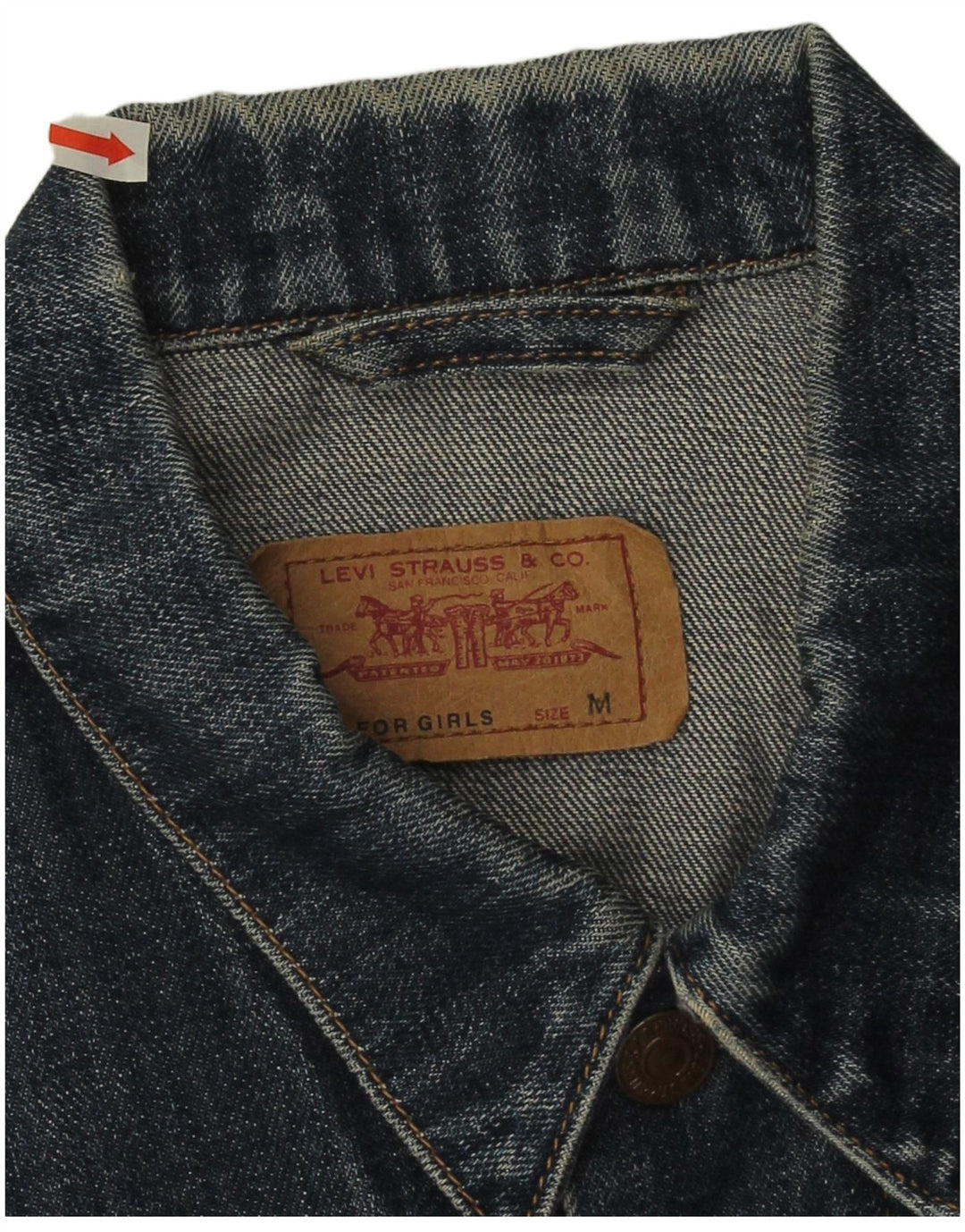 Levi's Girls Denim Jacket 11-12 Years Medium  Navy Blue Cotton