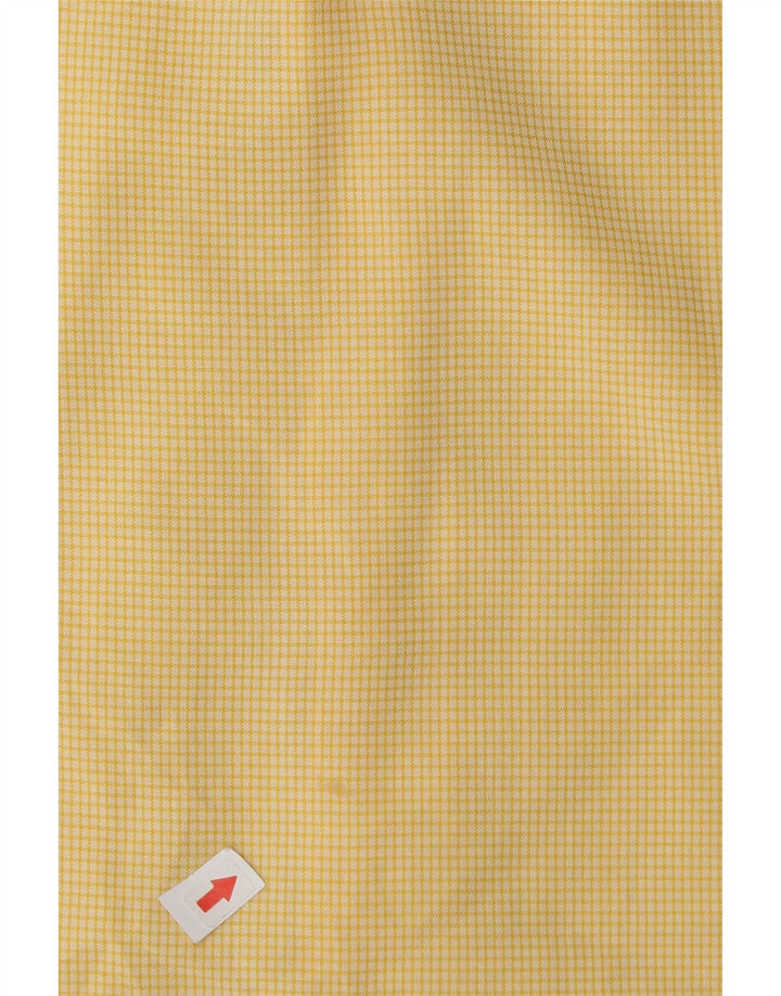 Lee Mens Shirt Medium Yellow Check
