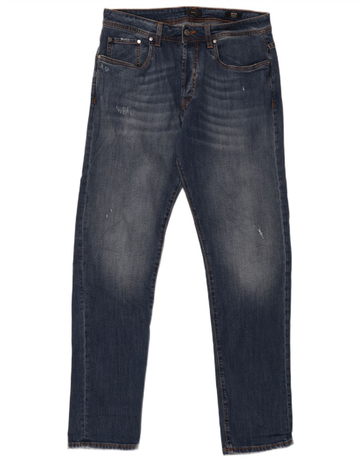 Liu Jo Mens Regular Straight Jeans W33 L33 Navy Blue