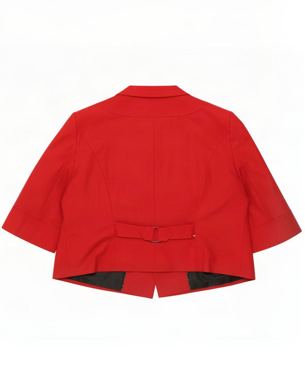 Marks & Spencer Womens Autograph Short Sleeve Bolero Jacket UK 22 3XL Red