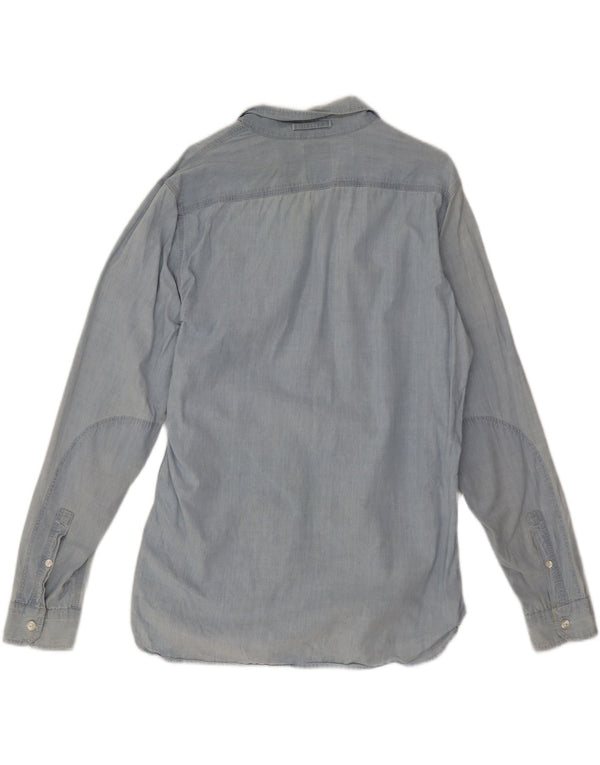 Levi's Mens Denim Shirt Large Blue Cotton