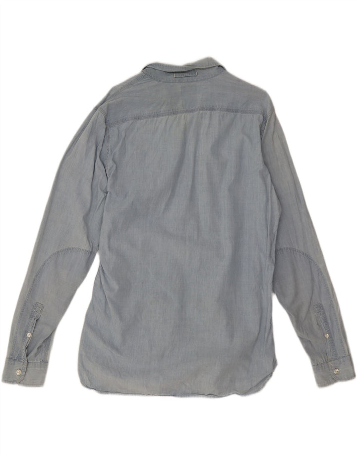 Levi's Mens Denim Shirt Large Blue Cotton