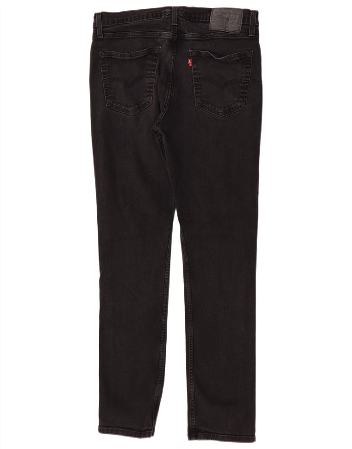 Levi's Mens 511 Slim Jeans W36 L34 Black Cotton