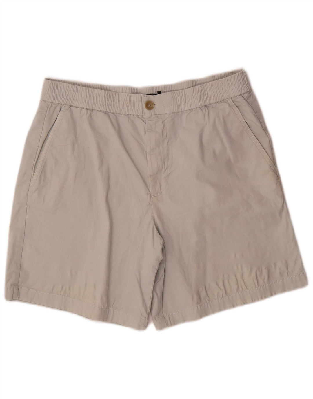 Zara Mens Chino Shorts Large W34 Grey Cotton
