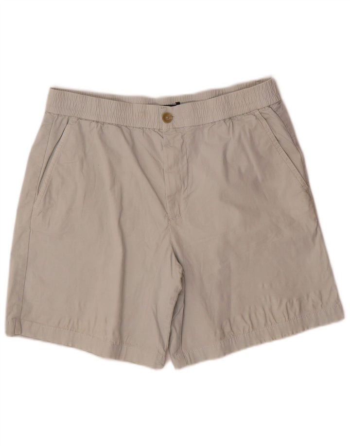 Zara Mens Chino Shorts Large W34 Grey Cotton