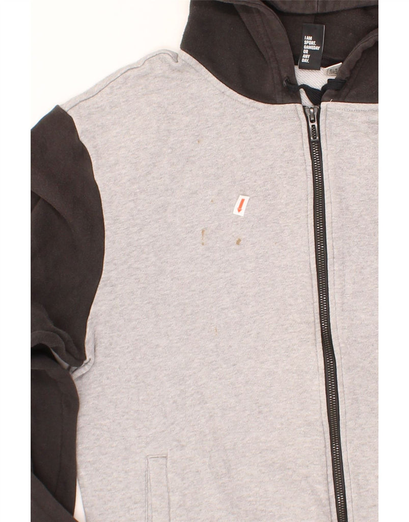 ADIDAS Mens Zip Hoodie Sweater Small Grey Colourblock Vintage Adidas and Second-Hand Adidas from Messina Hembry 