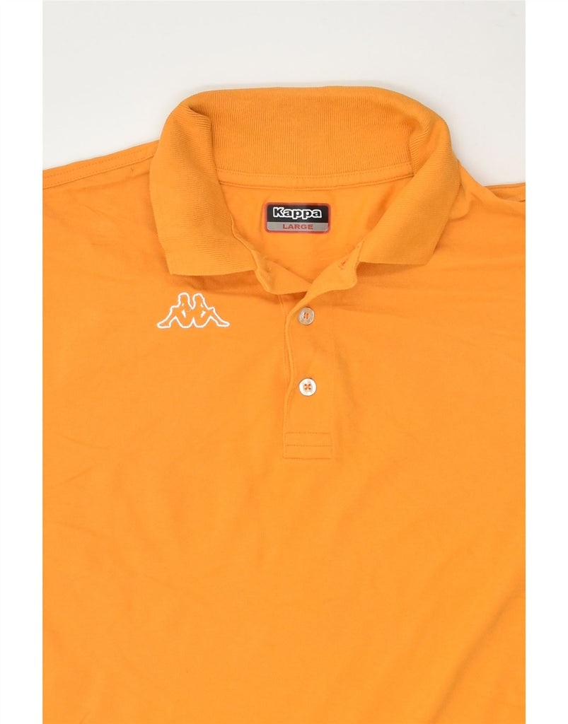 KAPPA Mens Polo Shirt Large Yellow Cotton | Vintage Kappa | Thrift | Second-Hand Kappa | Used Clothing | Messina Hembry 