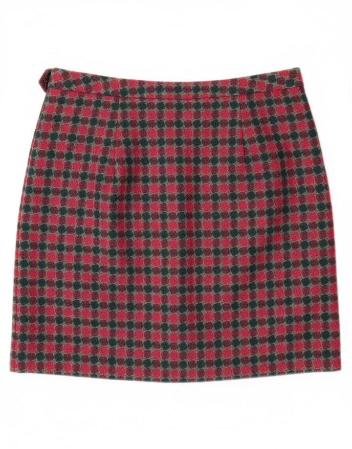 LAURA ASHLEY Womens Mini Skirt UK 16 Large W36  Multicoloured Spotted Wool