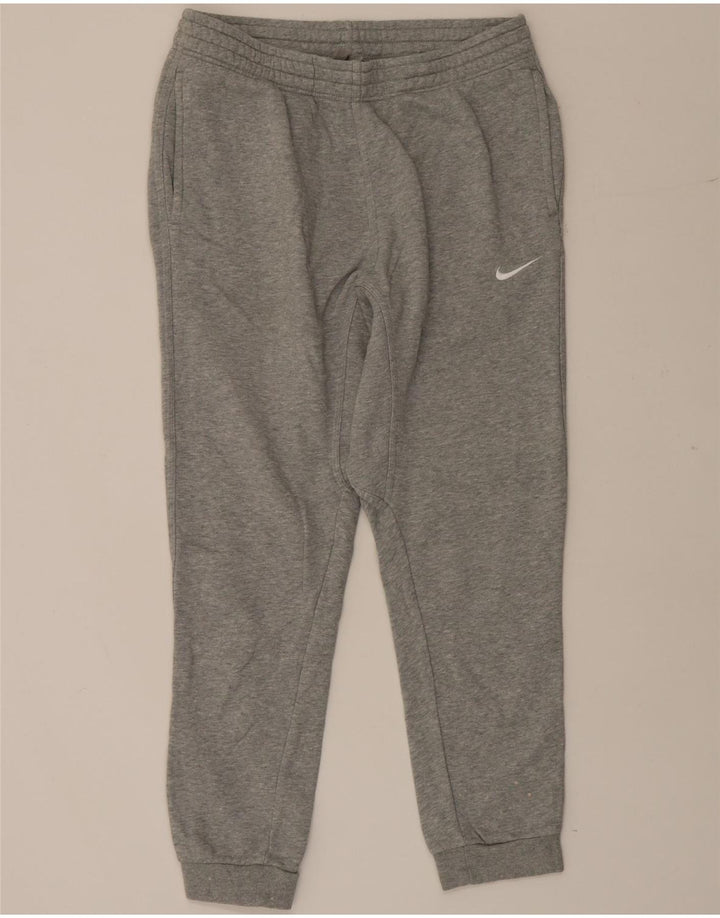Nike Mens Tracksuit Trousers Joggers Medium  Grey Cotton