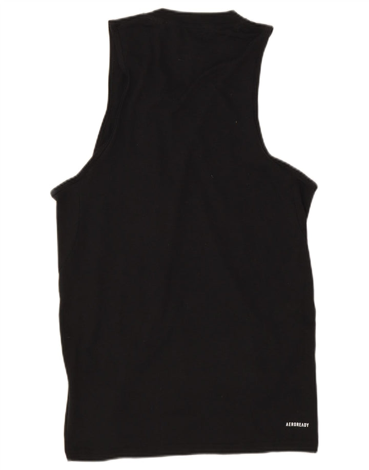 Adidas Mens Aeroready Vest Top Small Black Polyester