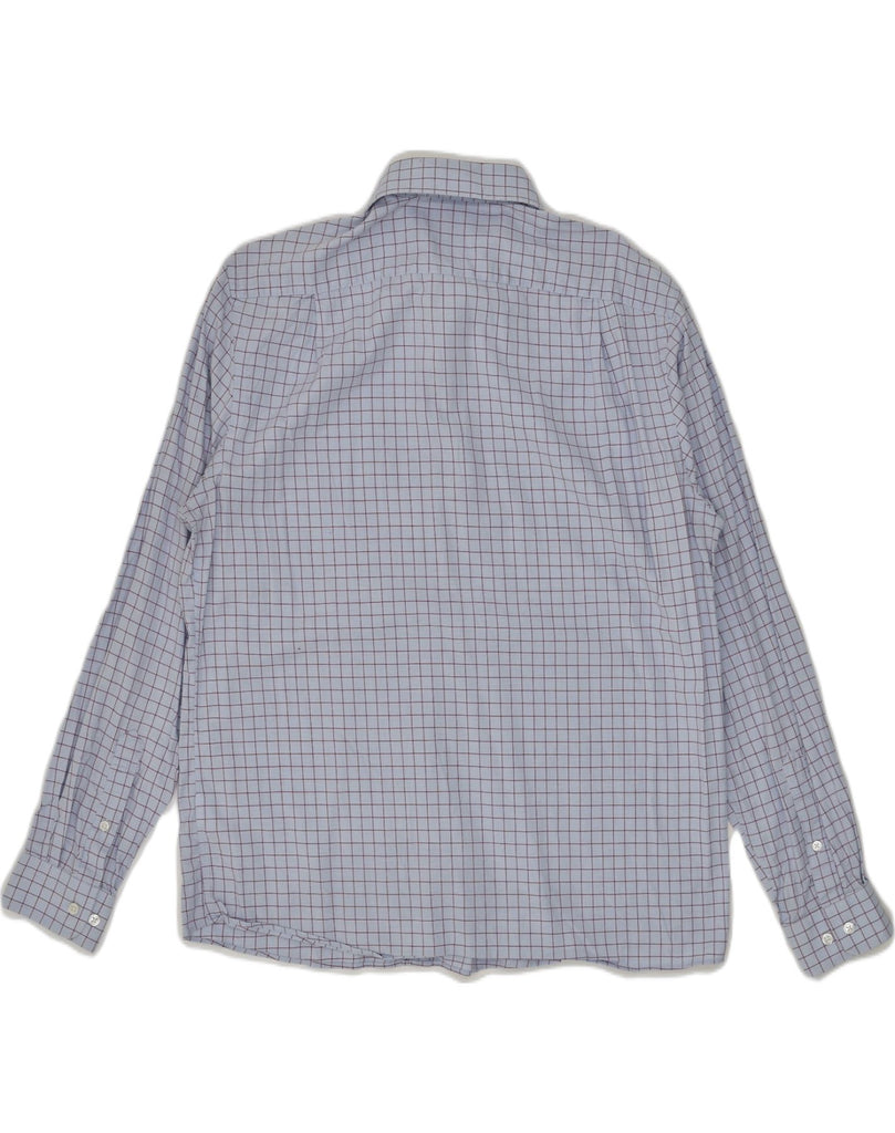 TOMMY HILFIGER Mens Stretch Slim Fit Shirt Size 16 1/2 Large Blue Check | Vintage Tommy Hilfiger | Thrift | Second-Hand Tommy Hilfiger | Used Clothing | Messina Hembry 