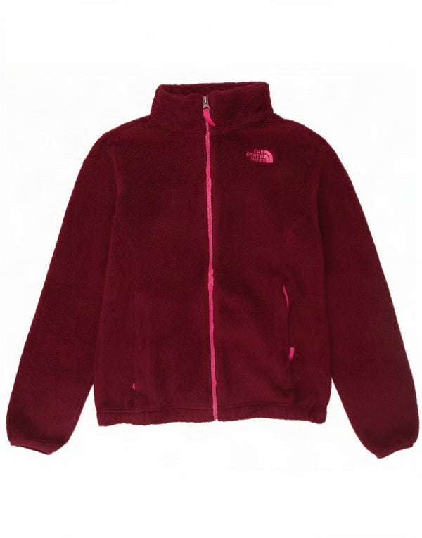 The North Face Girls Fleece Gilet 14-15 Years Large Burgundy Polyester