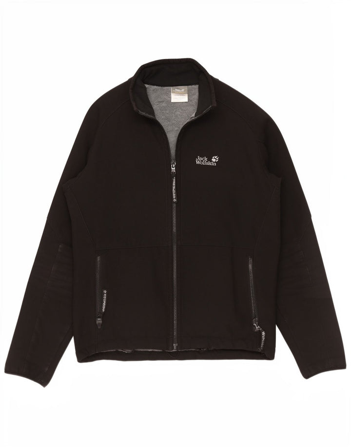 Jack Wolfskin Womens Bomber Jacket UK 36/38 Medium Black Polyester