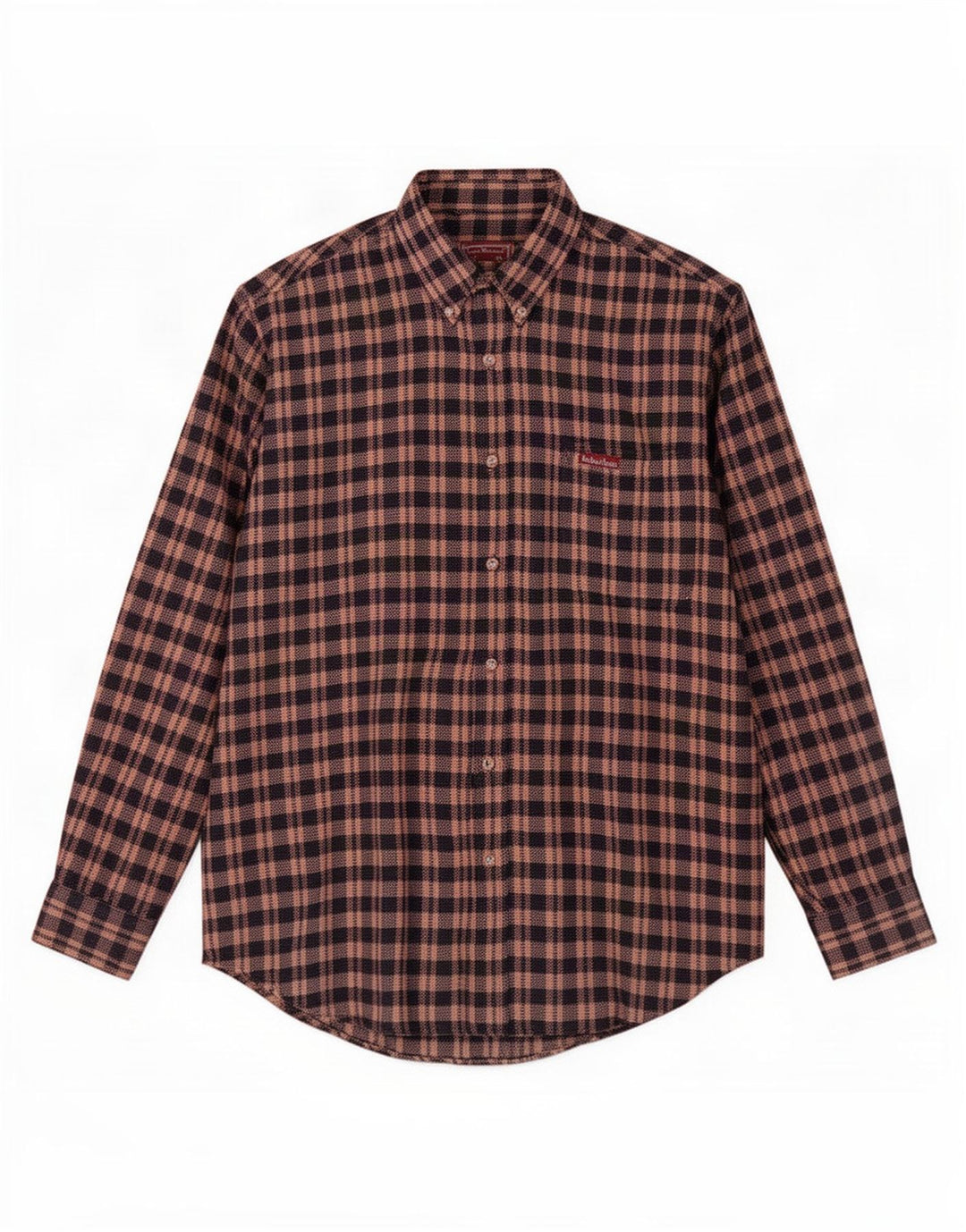 Marlboro Classics Mens Flannel Shirt XL Brown Check
