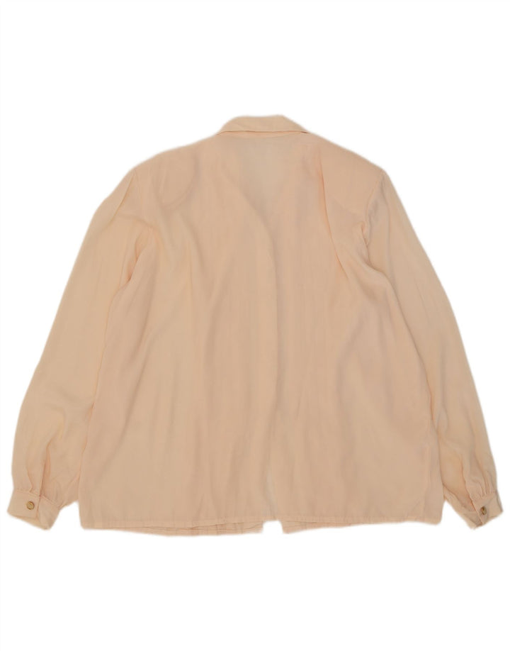 Vintage Womens Oversized Shirt Blouse UK 18 XL Pink
