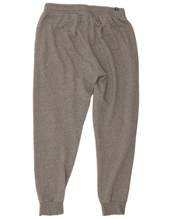 PUMA Mens Tracksuit Trousers Joggers Large Grey Cotton