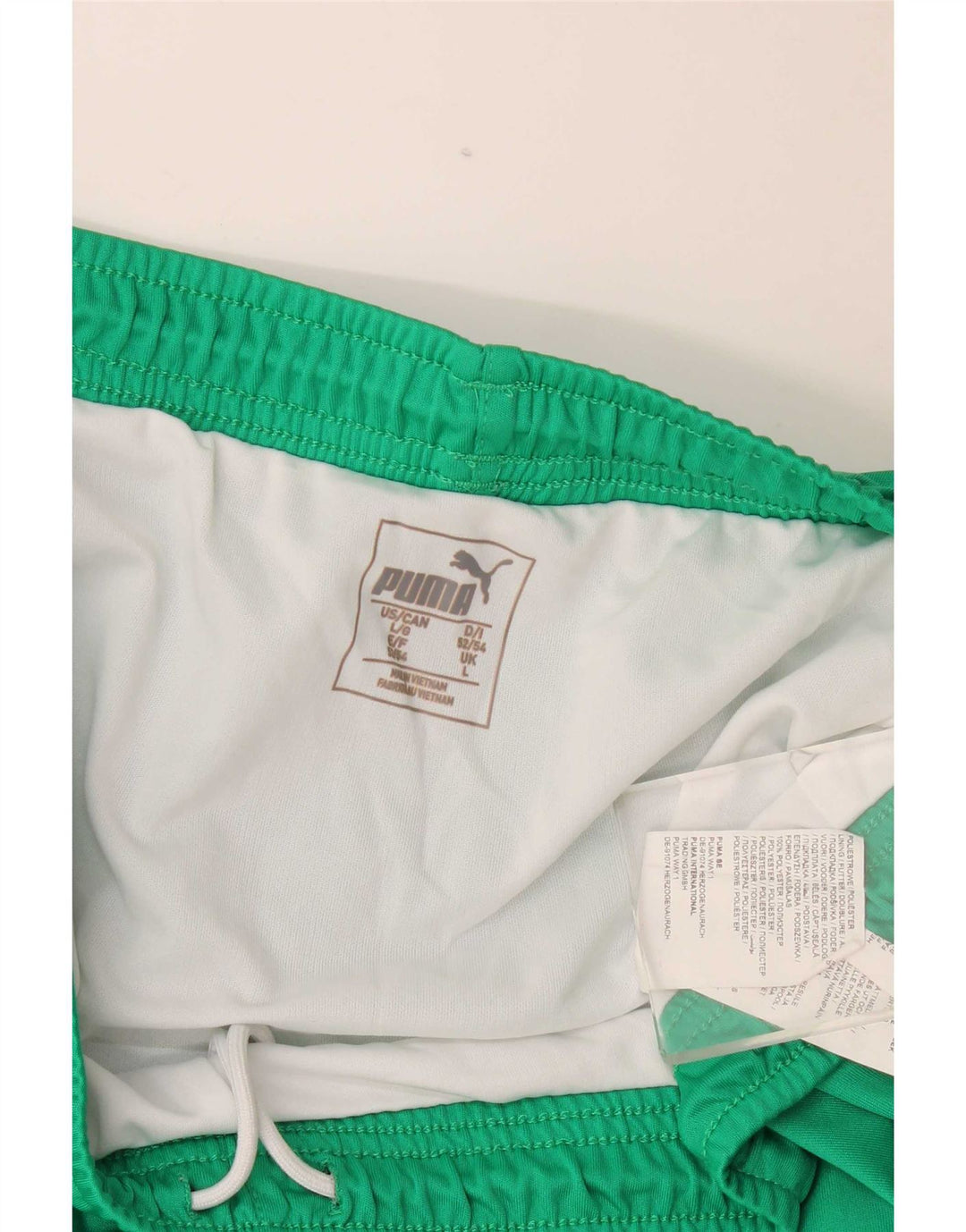 Puma Mens Sport Shorts Large Green Polyester