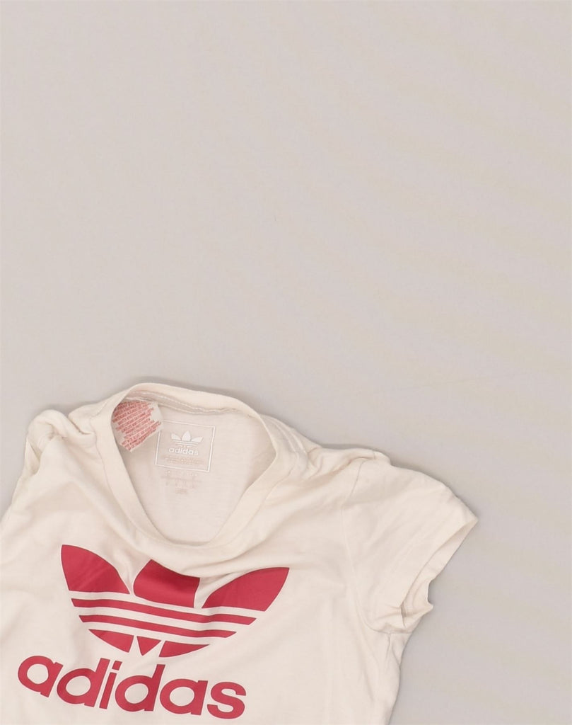 ADIDAS Girls Graphic T-Shirt Top 6-7 Years Pink Cotton | Vintage Adidas | Thrift | Second-Hand Adidas | Used Clothing | Messina Hembry 