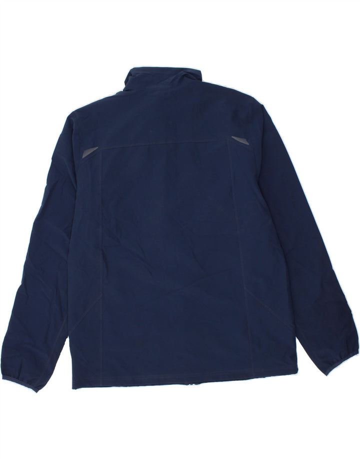 EDDIE BAUER Mens Bomber Jacket UK 40 Large Navy Blue Polyester Vintage Eddie Bauer and Second-Hand Eddie Bauer from Messina Hembry 