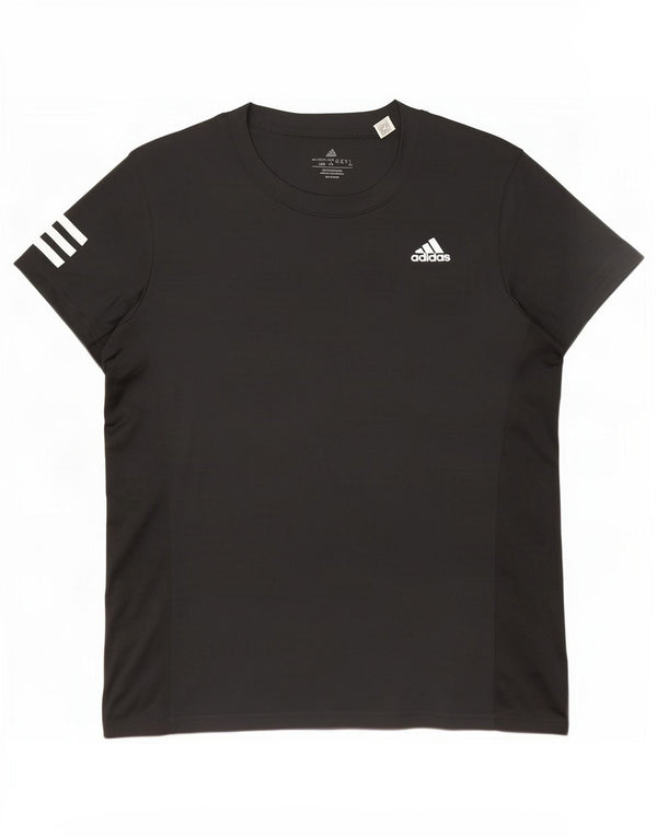 Adidas Womens Aeroready T-Shirt Top UK 16/18 Large Black Polyester