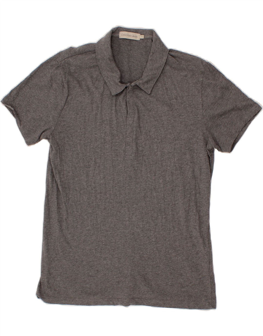 CALVIN KLEIN JEANS Mens Polo Shirt Medium Grey Cotton Vintage Calvin Klein Jeans and Second-Hand Calvin Klein Jeans from Messina Hembry 