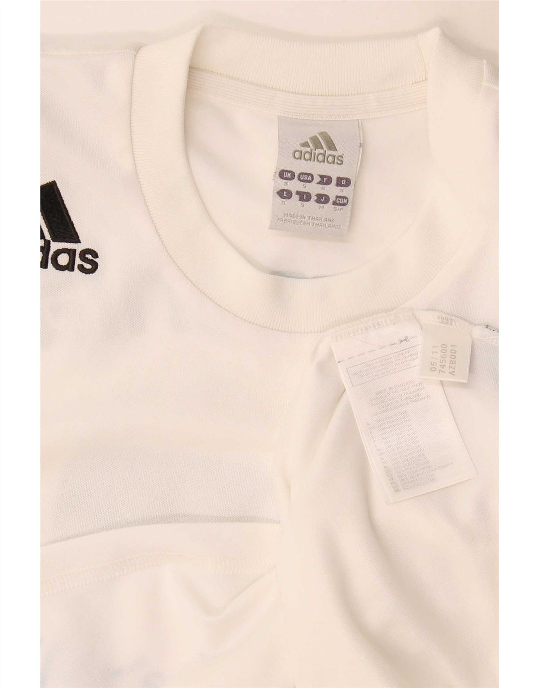 Adidas Mens Graphic T-Shirt Top Small White Polyester