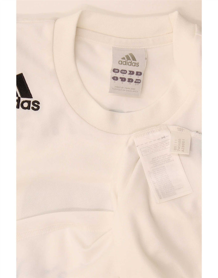 Adidas Mens Graphic T-Shirt Top Small White Polyester