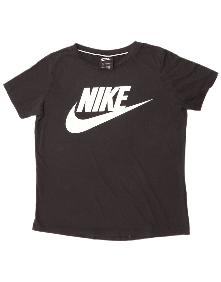 Nike Womens Graphic T-Shirt Top UK 10 Small Black