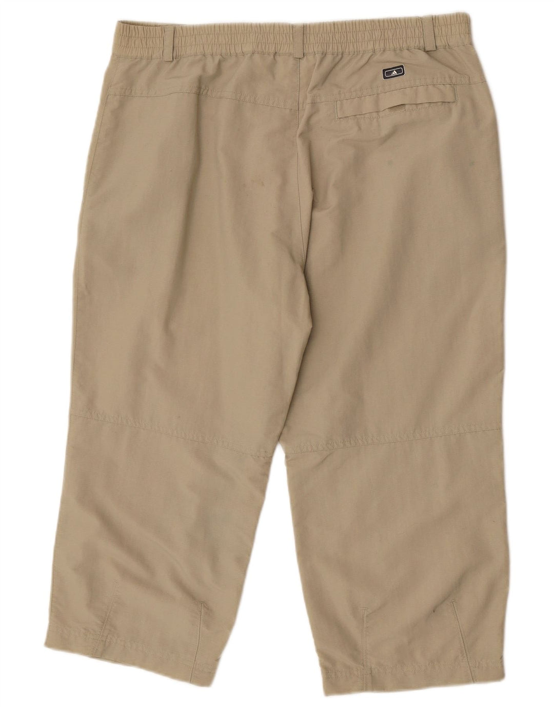 Adidas Mens Hiking Capri Trousers W32 L20 Khaki Polyamide